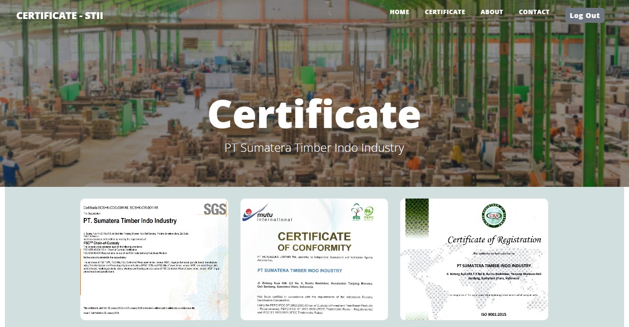 Certificate STI
